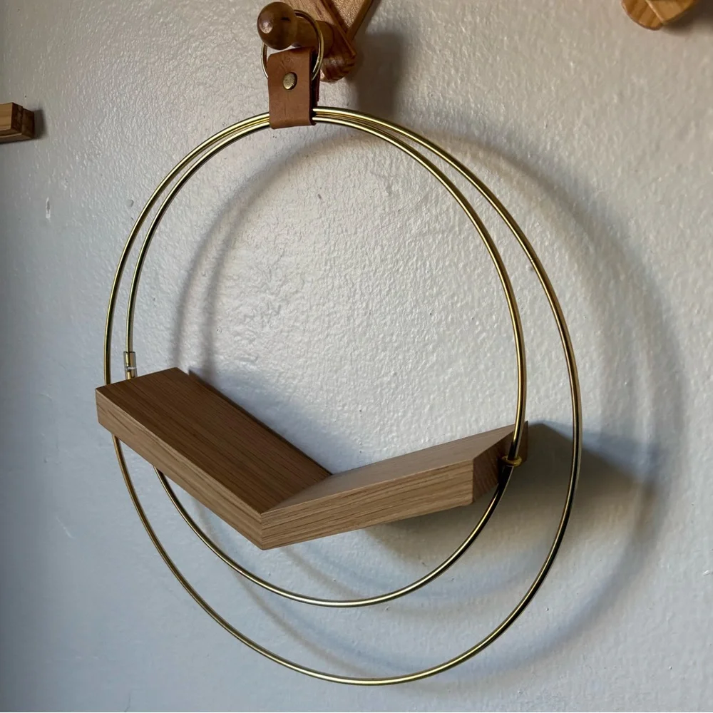 Modern Gold Hoop shelf